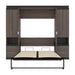 Modubox Murphy Wall Bed Orion 98"W Full Murphy Wall Bed with 2 Storage Cabinets and Pull-Out Shelves - Available in 2 Colours