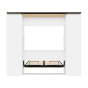 Modubox Murphy Wall Bed Orion 98"W Full Murphy Wall Bed with Narrow Storage Solutions - Available in 2 Colours