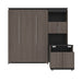 Modubox Murphy Wall Bed Orion Full Murphy Wall Bed and Shelving Unit with Fold-Out Desk (89W) - Available in 2 Colours