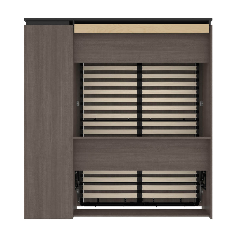 Modubox Murphy Wall Bed Orion Full Murphy Wall Bed with Narrow Shelving Unit - Available in 2 Colours