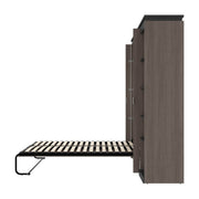 Modubox Murphy Wall Bed Orion Full Murphy Wall Bed with Narrow Shelving Unit - Available in 2 Colours