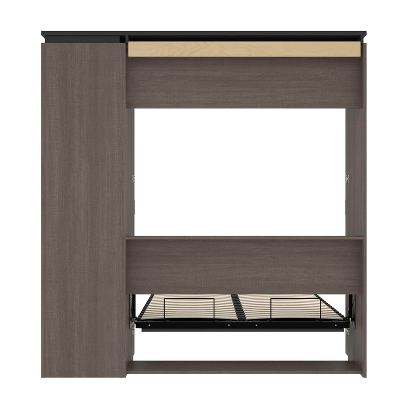 Modubox Murphy Wall Bed Orion Full Murphy Wall Bed with Narrow Shelving Unit - Available in 2 Colours