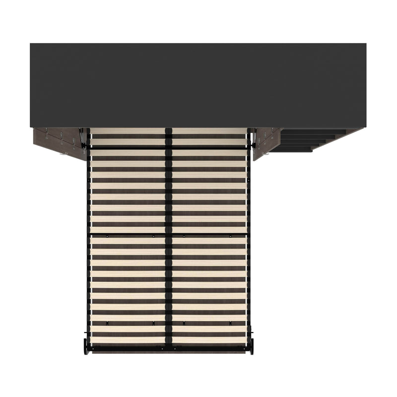 Modubox Murphy Wall Bed Orion Full Murphy Wall Bed with Narrow Shelving Unit - Available in 2 Colours