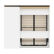 Modubox Murphy Wall Bed Orion Full Murphy Wall Bed with Storage Cabinet and Pull-Out Shelf - Available in 2 Colours