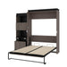 Modubox Murphy Wall Bed Orion Queen Murphy Wall Bed and Shelving Unit with Fold-Out Desk (95W) - Available in 2 Colours