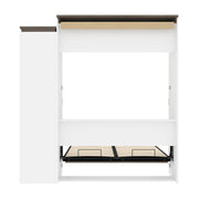 Modubox Murphy Wall Bed Orion Queen Murphy Wall Bed with Narrow Shelving Unit - Available in 2 Colours