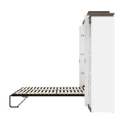 Modubox Murphy Wall Bed Orion Queen Murphy Wall Bed with Narrow Shelving Unit - Available in 2 Colours