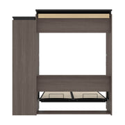 Modubox Murphy Wall Bed Orion Queen Murphy Wall Bed with Narrow Shelving Unit - Available in 2 Colours