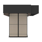 Modubox Murphy Wall Bed Orion Queen Murphy Wall Bed with Narrow Shelving Unit - Available in 2 Colours