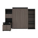 Modubox Murphy Wall Bed Orion Queen Murphy Wall Bed with Shelving and Fold-Out Desk (125W) - Available in 2 Colours