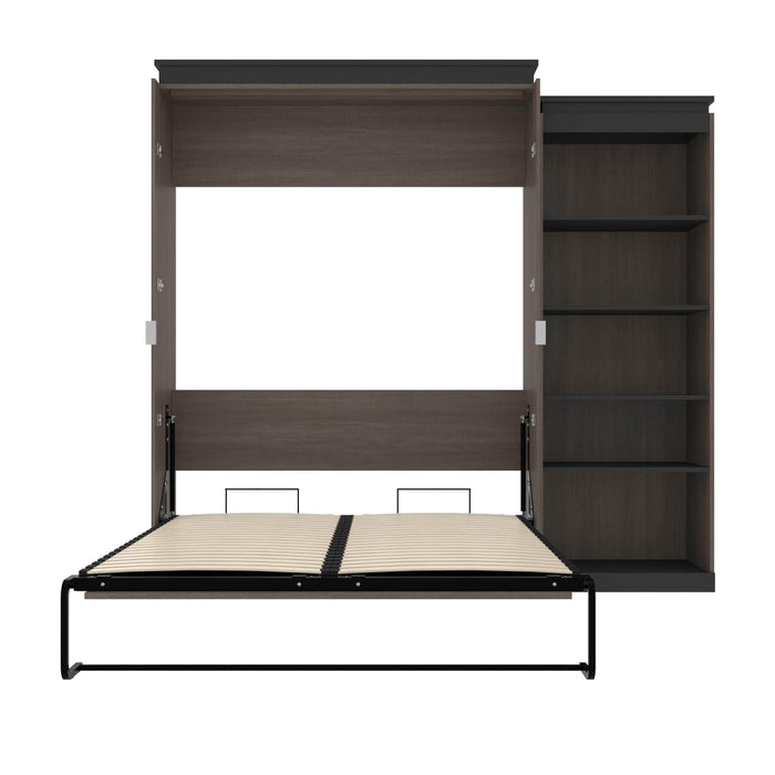 Modubox Murphy Wall Bed Orion Queen Murphy Wall Bed with Shelving Unit - Available in 2 Colours