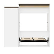 Modubox Murphy Wall Bed Orion Queen Wall Murphy Bed with Storage Cabinet and Pull-Out Shelf - Available in 2 Colours