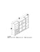 Modubox Murphy Wall Bed Pur Full Murphy Wall Bed, 1 Storage Unit with Shelves, and 1 Storage Unit with Drawers (120”) - Available in 2 Colours