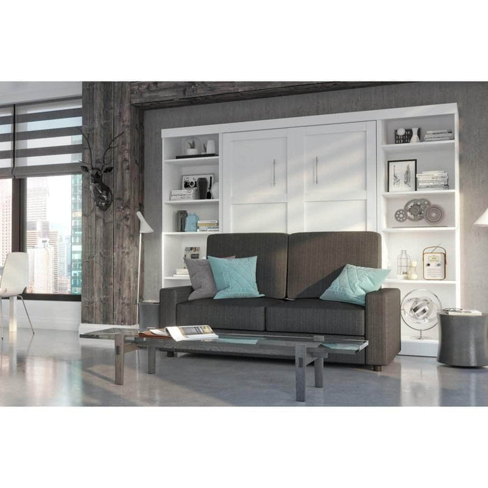 Modubox Murphy Wall Bed Pur Full Murphy Wall Bed, 2 Storage Units and a Sofa - Available in 2 Colours