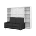 Modubox Murphy Wall Bed Pur Full Murphy Wall Bed, 2 Storage Units and a Sofa - Available in 2 Colours