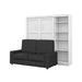 Modubox Murphy Wall Bed Pur Full Murphy Wall Bed, a Storage Unit and a Sofa (84“) - Available in 2 Colours