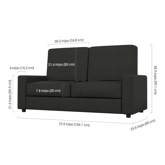 Modubox Murphy Wall Bed Pur Full Murphy Wall Bed, a Storage Unit and a Sofa (84“) - Available in 2 Colours