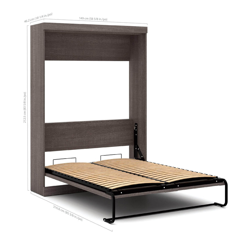 Modubox Murphy Wall Bed Pur Full Murphy Wall Bed and 2 Storage Units with Drawers (109W) - Available in 3 Colours