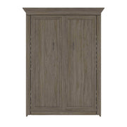 Modubox Murphy Wall Bed Versatile 59"W Full Murphy Wall Bed in Walnut Grey
