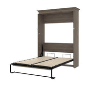 Modubox Murphy Wall Bed Versatile 59"W Full Murphy Wall Bed in Walnut Grey