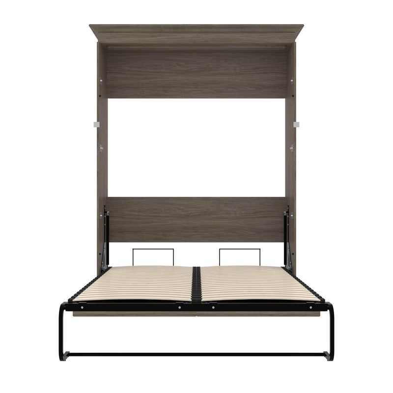 Modubox Murphy Wall Bed Versatile 59"W Full Murphy Wall Bed in Walnut Grey