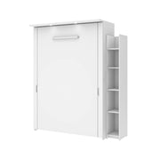 Modubox Murphy Wall Bed White Lumina Full Murphy Wall Bed and 1 Storage Unit (69”) - White