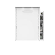 Modubox Murphy Wall Bed White Lumina Full Murphy Wall Bed and 1 Storage Unit (69”) - White