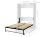 Modubox Murphy Wall Bed White Lumina Full Murphy Wall Bed and 1 Storage Unit (82“) - White
