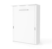Modubox Murphy Wall Bed White Lumina Full Murphy Wall Bed and 2 Storage Units (106“) - White