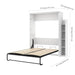 Modubox Murphy Wall Bed White Lumina Queen Murphy Wall Bed and 1 Storage Unit (75”) - White