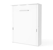Modubox Murphy Wall Bed White Lumina Queen Murphy Wall Bed and 2 Storage Units (113”) - White