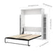 Modubox Murphy Wall Bed White Lumina Queen Murphy Wall Bed and 2 Storage Units (85“) - White