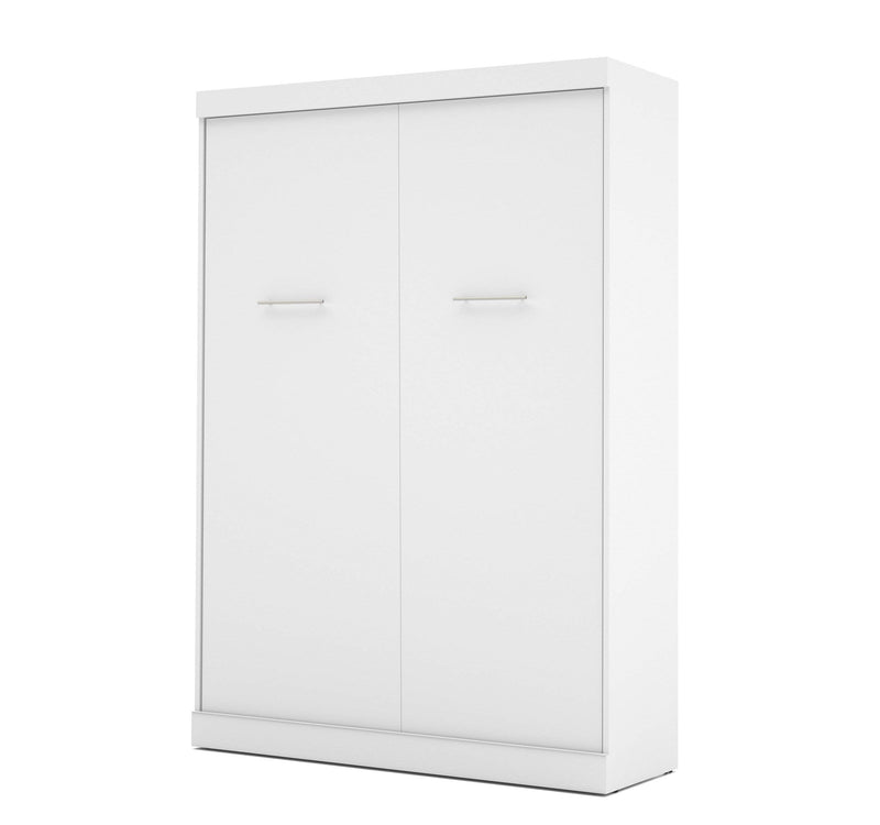 Modubox Murphy Wall Bed White Nebula Full Murphy Bed and a Sofa - White