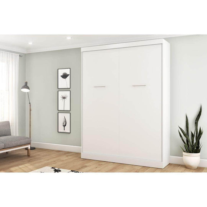 Modubox Murphy Wall Bed White Nebula Queen Size Murphy Wall Pull Down Bed - Available in 3 Colours
