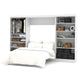 Modubox Murphy Wall Bed White Pur Full Murphy Wall Bed and 2 Storage Units (131”) - Available in 2 Colours