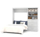 Modubox Murphy Wall Bed White Pur Full Murphy Wall Bed and Storage Unit with Drawers (95W) - White