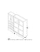 Modubox Murphy Wall Bed White Pur Queen Murphy Wall Bed and 1 Storage Unit with Drawers (101”) - White