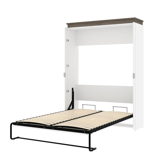 Modubox Murphy Wall Bed White & Walnut Grey Orion 65"W Queen Murphy Wall Bed - Available in 2 Colours