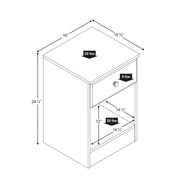 Modubox Nightstand Astrid Tall 1-Drawer Nightstand - Multiple Options Available