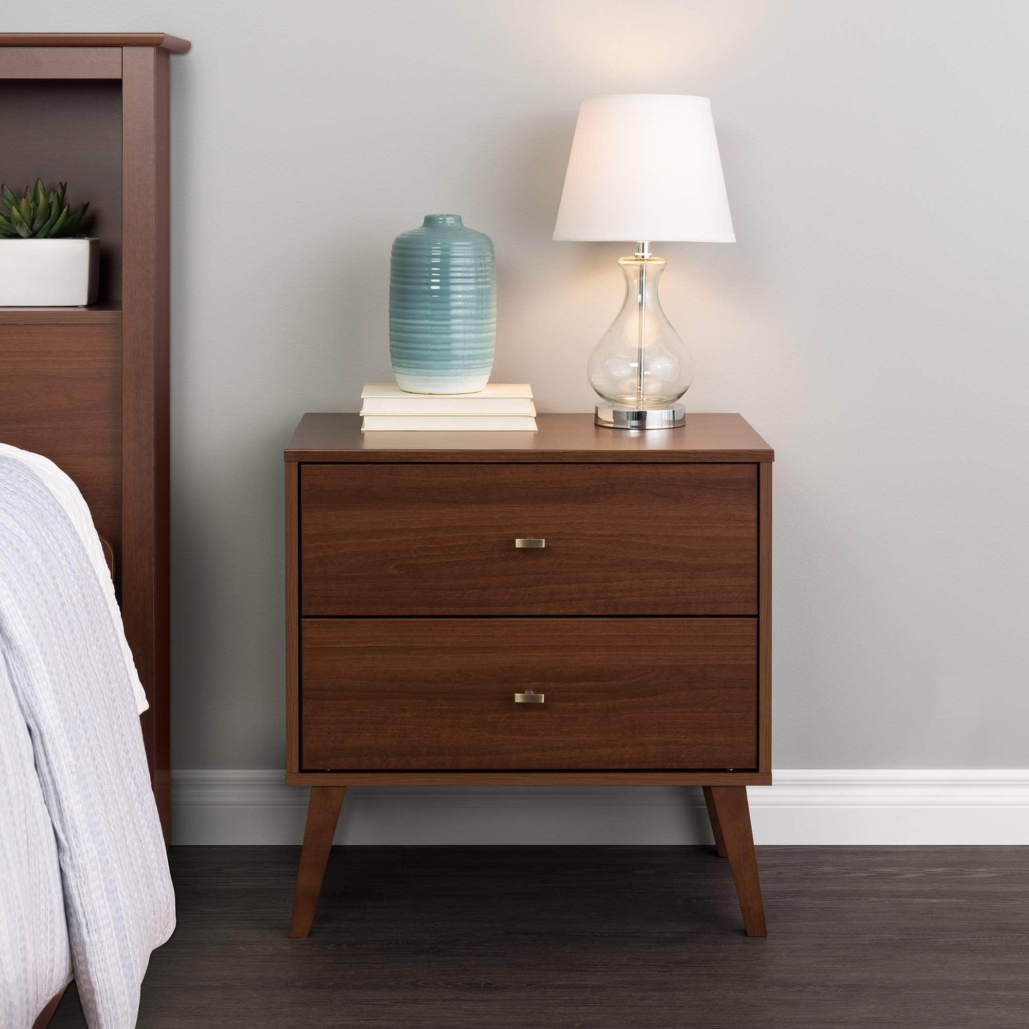 Modubox Milo Mid Century Modern 2-drawer Nightstand — Wholesale
