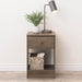Modubox Nightstand Drifted Grey Astrid Tall 1-Drawer Nightstand - Multiple Options Available