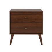 Modubox Nightstand Milo Mid Century Modern 2-drawer Nightstand - Available in 4 Colours
