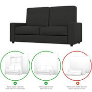 Modubox Sofa Universel Sofa for Full Murphy Bed (No Backrest) - Available in 2 Colours