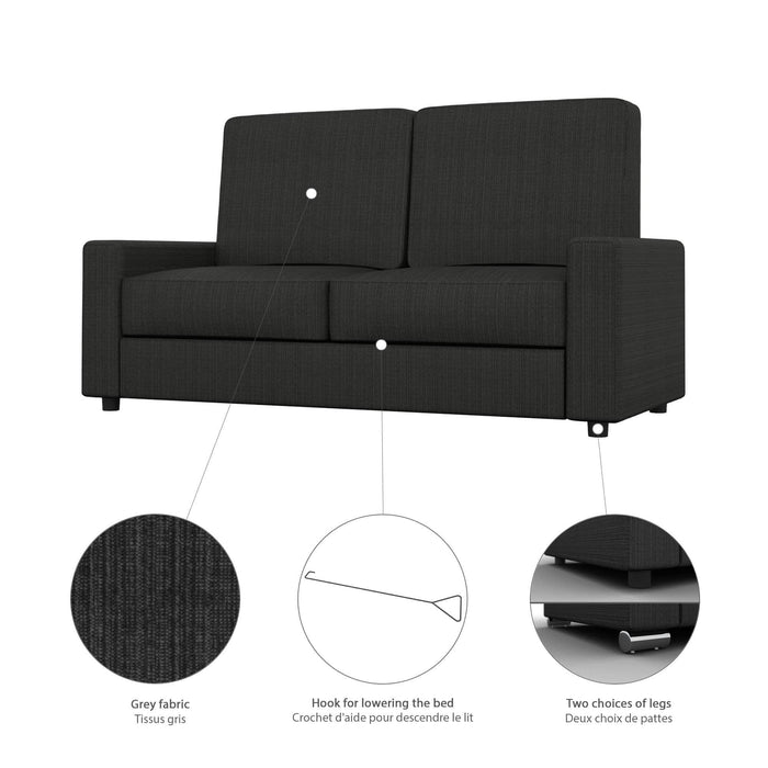 Modubox Sofa Universel Sofa for Full Murphy Bed (No Backrest) - Available in 2 Colours
