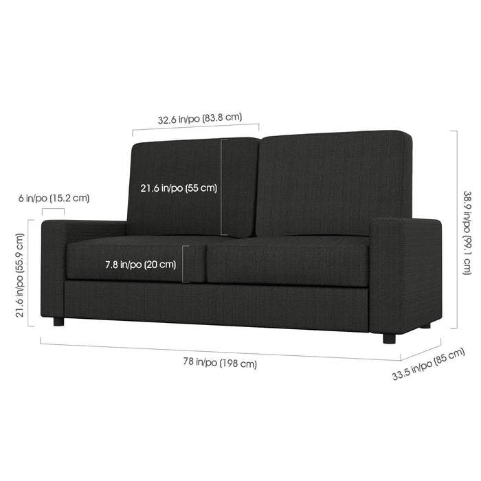 Modubox Sofa Universel Sofa for Queen Murphy Bed (No Backrest) - Available in 2 Colours
