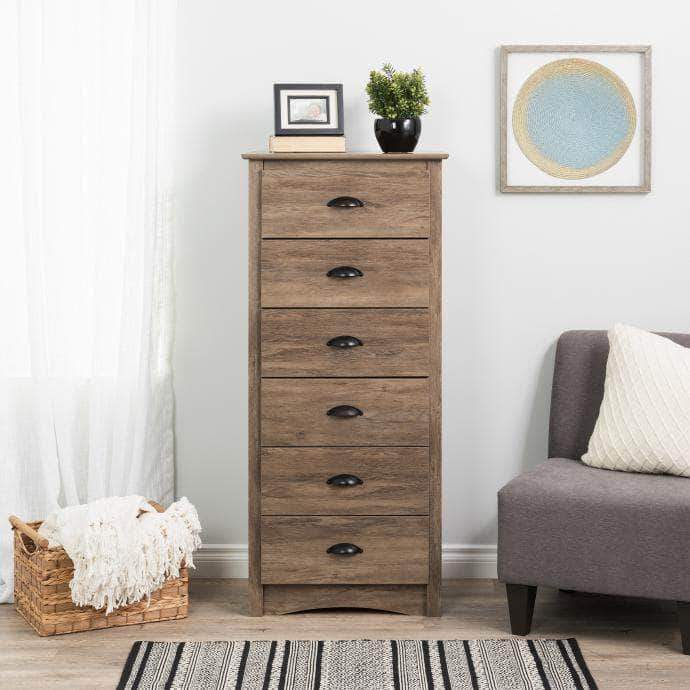 Sonoma Tall 6-Drawer Chest - Available in 4 Colours