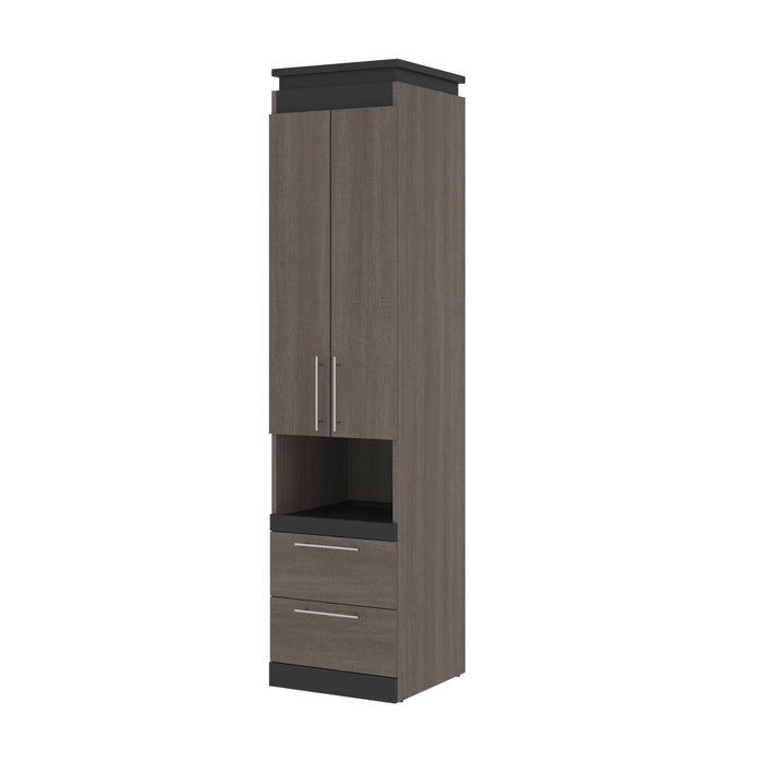 Modubox Storage Cabinet Bark Grey & Graphite Orion 20"W Storage Cabinet with Pull-Out Shelf - Available in 2 Colours