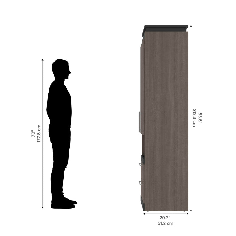 Modubox Storage Cabinet Orion 20"W Storage Cabinet with Pull-Out Shelf - Available in 2 Colours