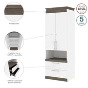 Modubox Storage Cabinet Orion 30"W Storage Cabinet with Pull-Out Shelf - Available in 2 Colours