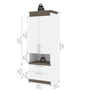 Modubox Storage Cabinet Orion 30"W Storage Cabinet with Pull-Out Shelf - Available in 2 Colours